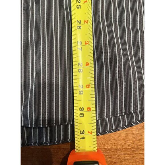 Men’s Forsyth of Canada 100% Cotton Black Gray Stripe Sleeve Shirt Large - Picture 3 of 4